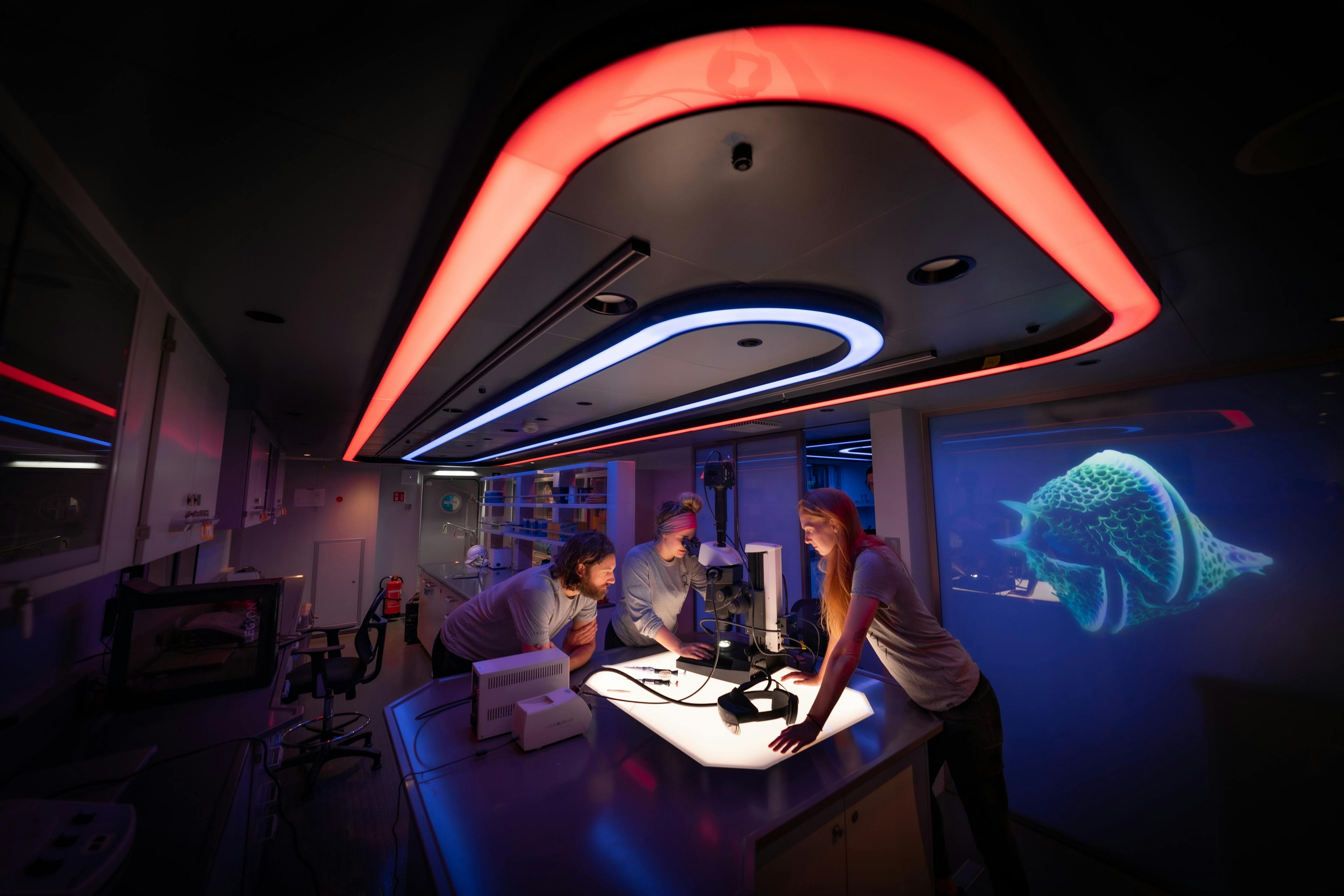 Inside OceanX Lab